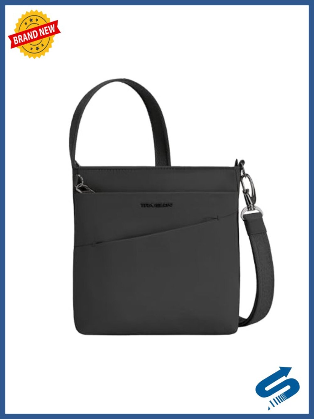 Anti-Theft Crossbody Bag with RFID Blocking, Slash-Resistant Nylon